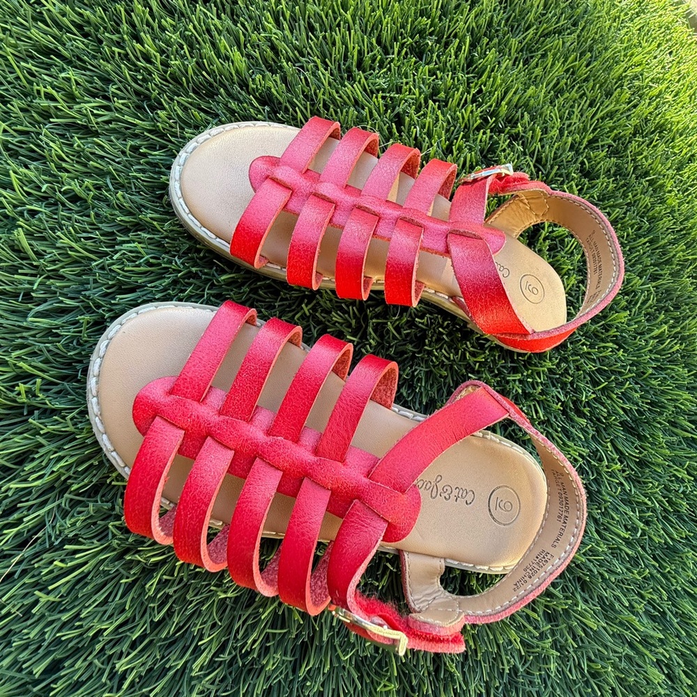 Cat & Jack Kids Red Sandals Size 10